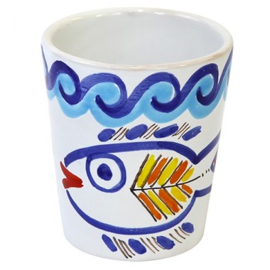 Handmade sicilian ceramic Glass Levante de simone pottery Handmade sicilian ceramic Glass Levante de simone pottery